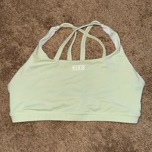 Lime green Fleo sports bra